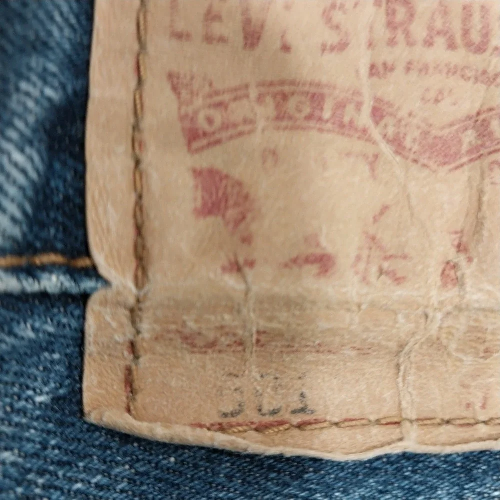 Levi's Mens Jeans 501 Original Straight Leg Button Fly 34x30 Blue
